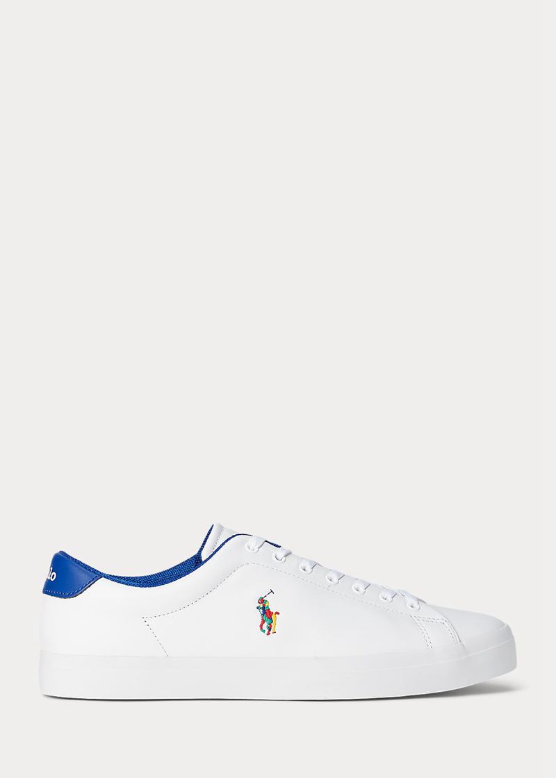 Zapatillas Polo Ralph Lauren Hombre Longwood Leather Chile Blancas ODTYQ-9075